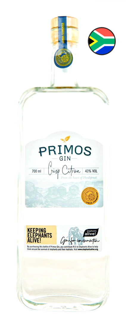 PRIMOS GIN CRISP CITRON, 0,7L, 43% Vol.